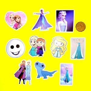 3/$20 Brand New 10x Disney Frozen Waterproof Stickers #2